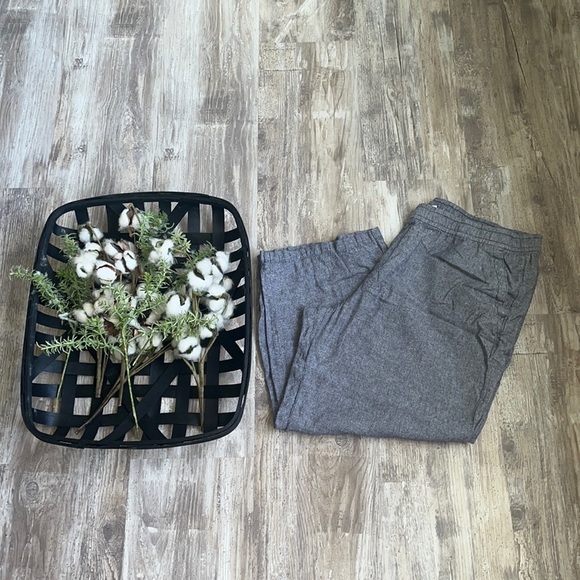Old Navy Linen Blend Women’s XL Blue Spring Summer Pants - Picture 1 of 7